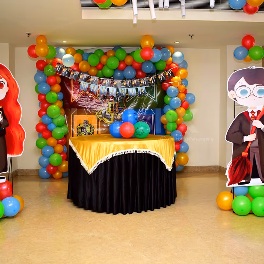 Harry Potter Themed Birthday Decoration for Kid's Birthday.