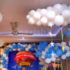 Balloon and Room Decoration with Hot Air Parachute Theme for your Kid's Birthday.