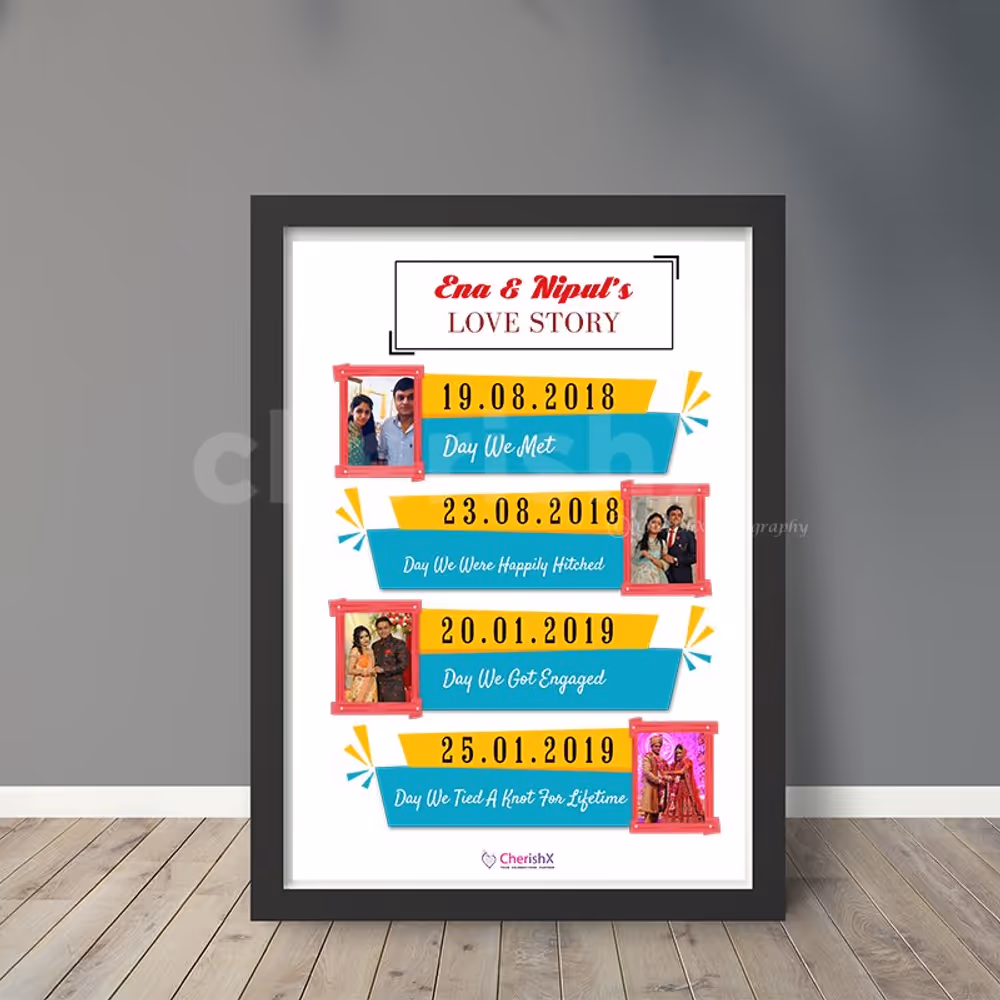 Get those unforgettable days framed to show your love to your partner.