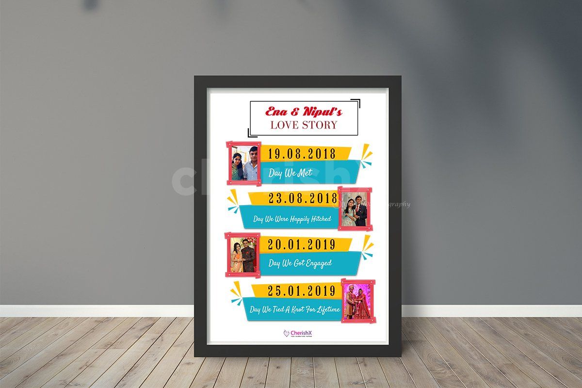 Get those unforgettable days framed to show your love to your partner.