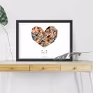 Personalised Heart art Frame  — photo 2