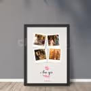 Personalised I Love You Polaroid Collage Frame to treasure your most cherished moments.