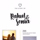 Personalised Relationship Story Photo Frame — photo 3