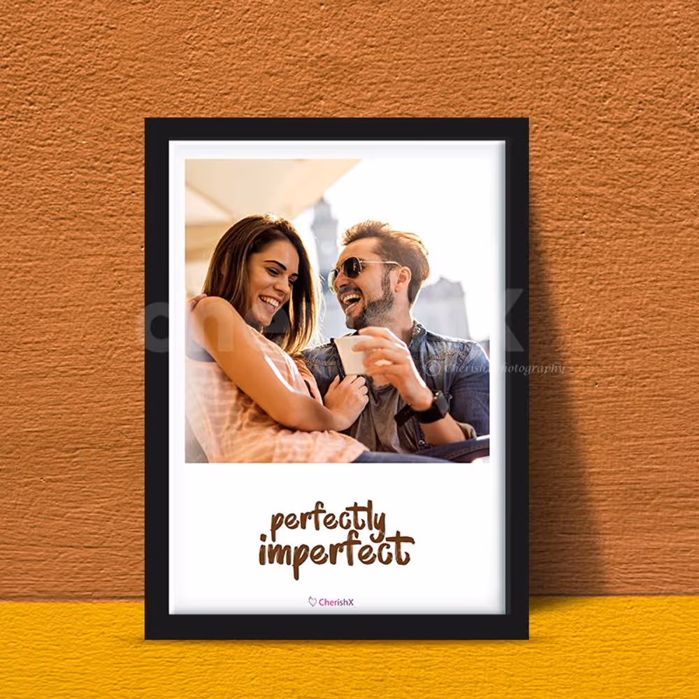 Book a photo frame with custom text and surprise your special one.