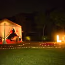 Cabana Candlelight Dinner with big LOVE illuminated Letters at Dwarka