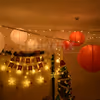 Paper Lantern and Fairy Lights Decorations for the Room