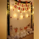 Beautiful Christmas Backdrop for a merry and bright celebration.