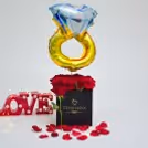 Express your love in the most amazing way with these charming Ring Balloon Bucket.