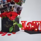 Give a memorable gift by booking this wonderful red roses bucket.