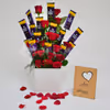 Send a bucket full of roses and chocolates to wish someone a birthday or anniversary.