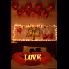 Romantic Balloon Room Decoration to surprise your special one.