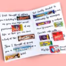 Beautiful Personalised Chocolate Card for a truly special and memorable occasion.