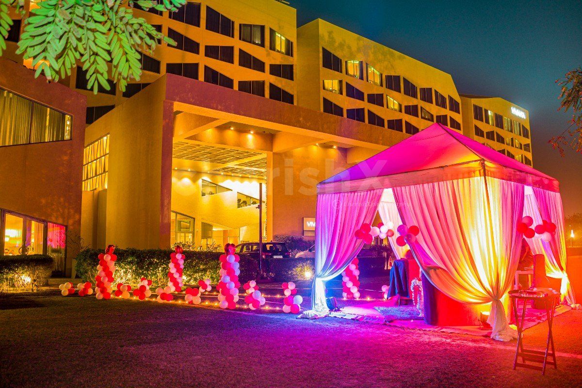 Romantic Private Dining in Open air Garden Setting at Taj Vivanta, Dwarka