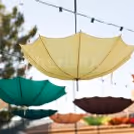 Beautiful Colourful Umbrella Decor for a truly special and memorable occasion.
