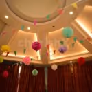 Beautiful Vibrant Ceiling Decor for a truly special and memorable occasion.