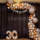 Elegant Birthday Arc Balloon Decoration — photo 2