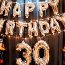 Happy Birthday Letter Foil Balloons in Silver