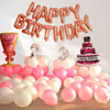 Wine and Cake Pink Color Big Foil Balloons