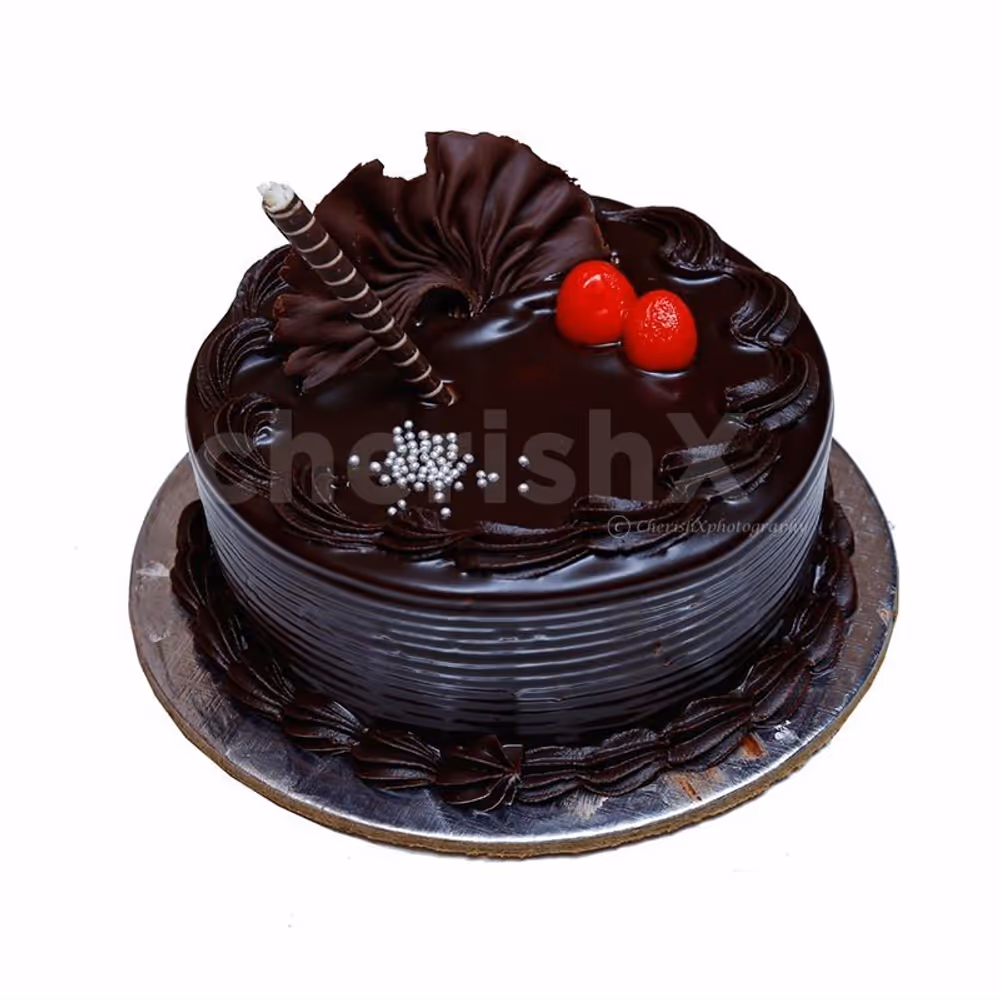Fresh Chocolate  truffle cake by cherishx