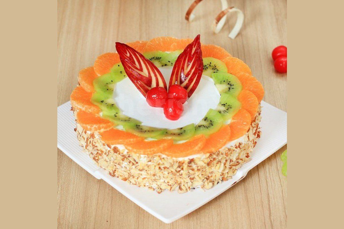 fresh fruit cake delivered to your home for your celebration