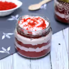 Red velvet cake jar
