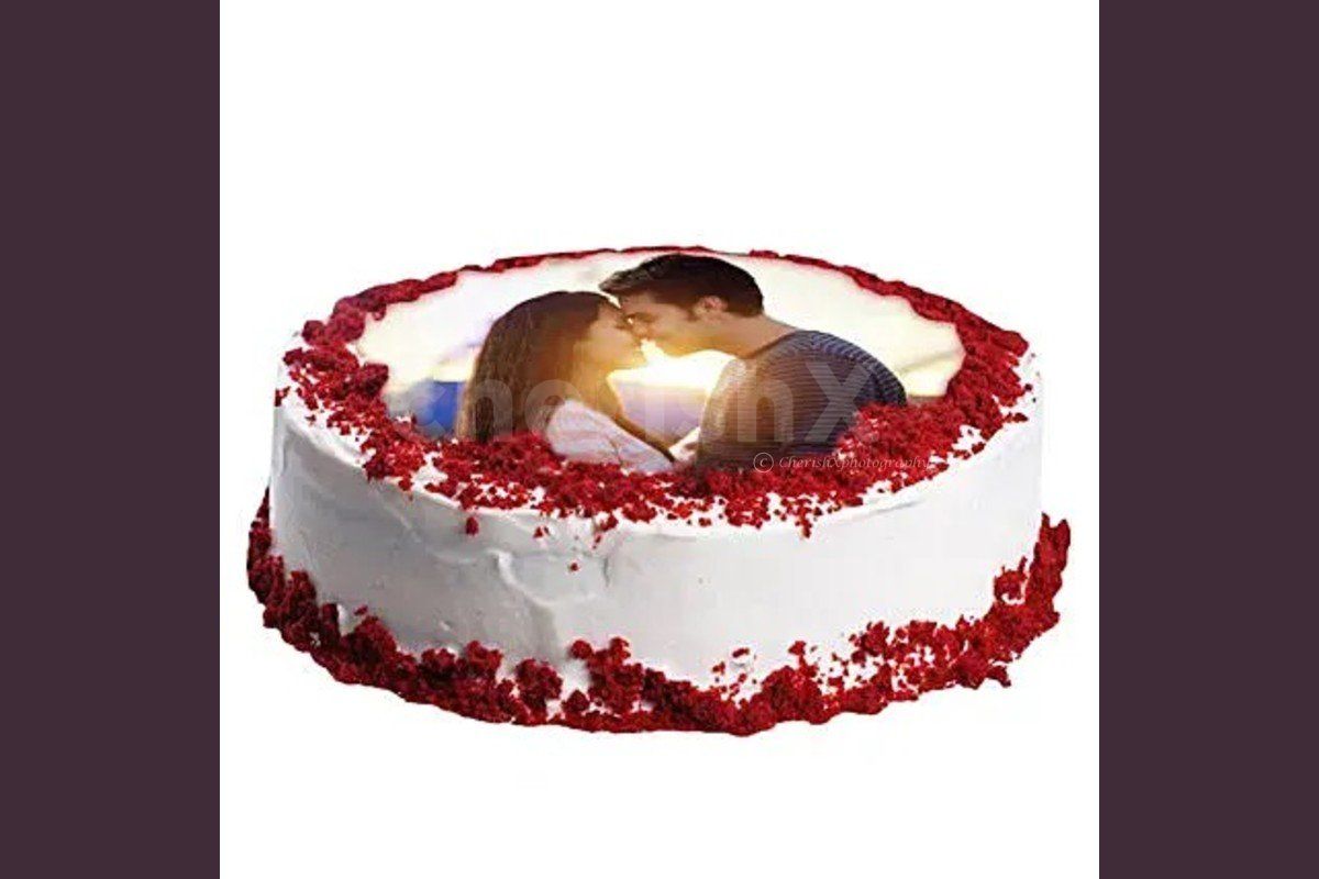 photo cake red velvet flavor