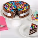 Kitkat gems cake by Cherishx