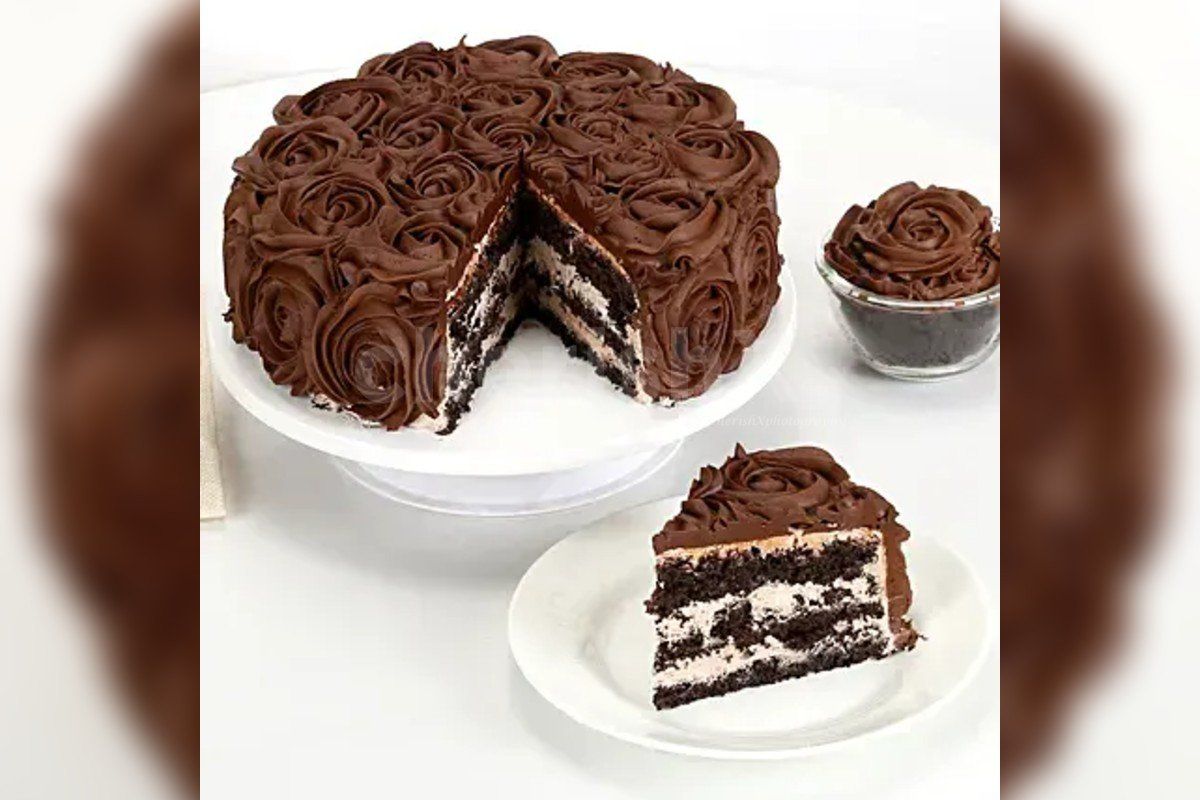 chocolate rose cake by cherishx delivered at your home