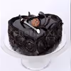 Heart shape chocolate truffle cake by cherishx