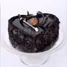 Heart shape chocolate truffle cake by cherishx