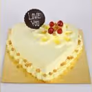 500 gms Heart shape Butterscotch cake delivered to your home