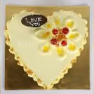 Fresh Heart shape Butterscotch cake delivered to your home by cherishx
