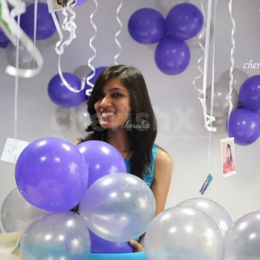 Birthday Surprise Balloon Decoration for your Wife or Girlfriend