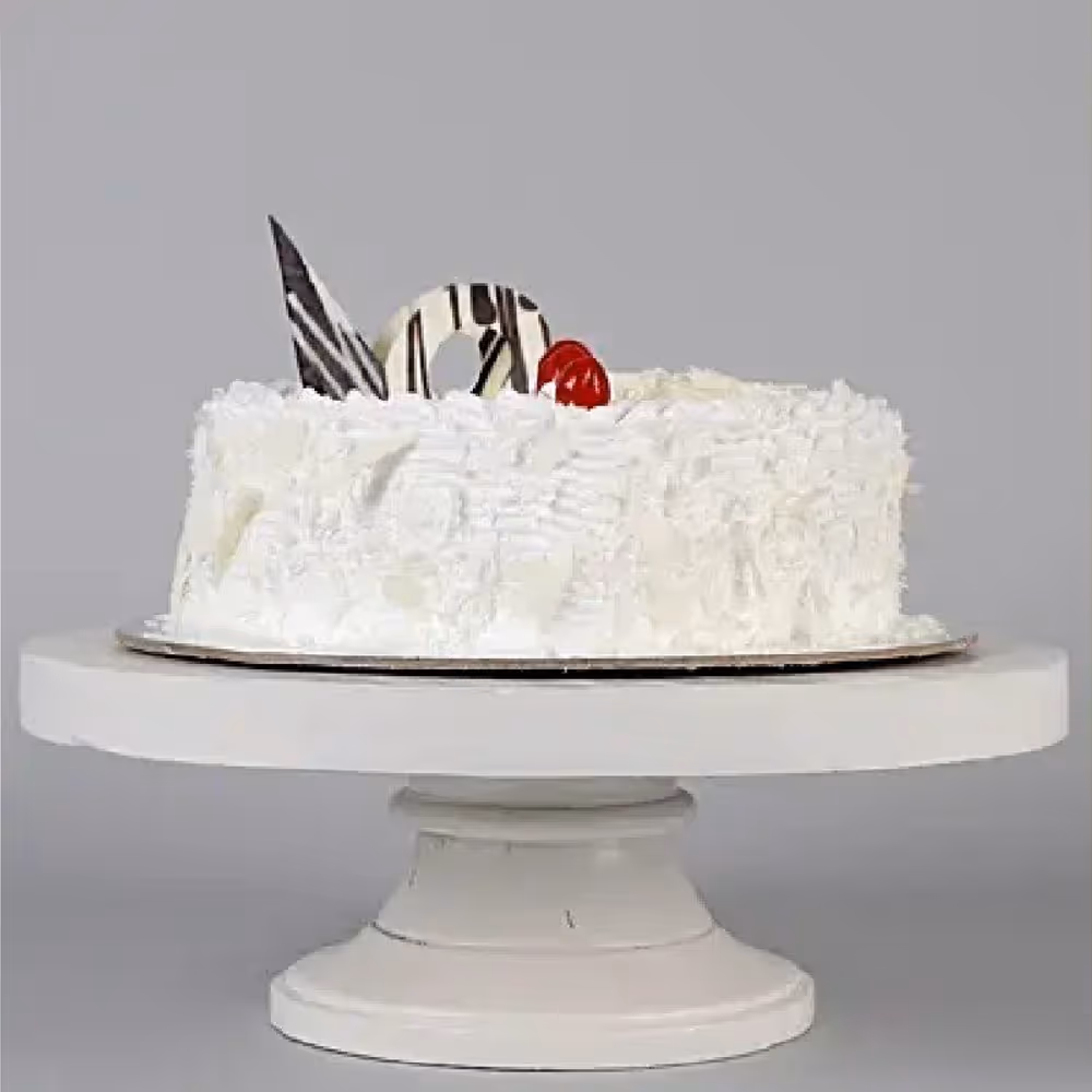 Delicious white forest heart shape cake delivered to your home