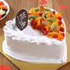 Heart Shape Vanilla Fruit cake 