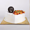 500 gms Heart Shape Vanilla Fruit cake 