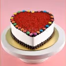 500 gms Red Velvet Gems cake delivery at home