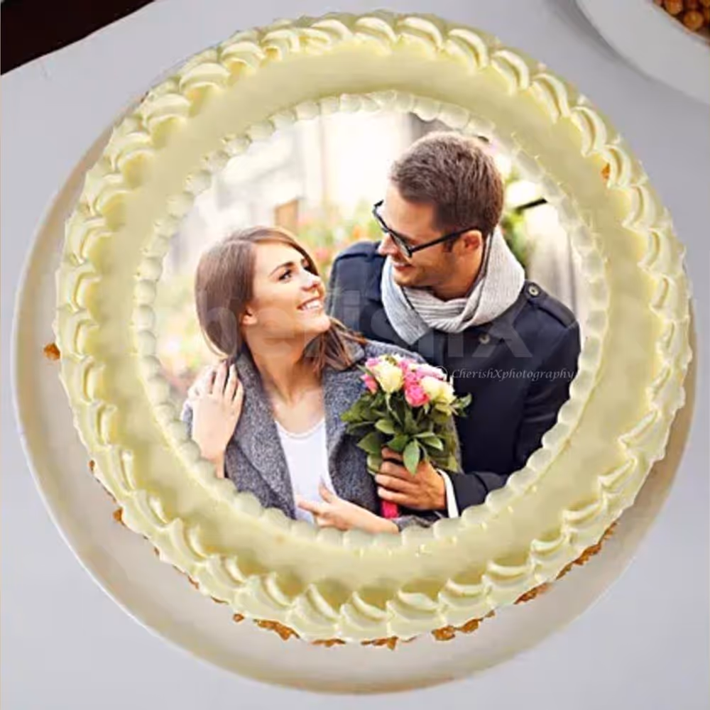 Butterscotch photo cake by cherishx