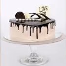 Heart shape chocolate cream cake by cherishx