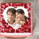 Anniversary photo cake