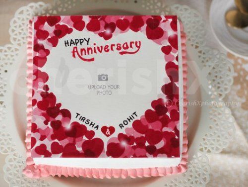 Anniversary photo cake home delivery