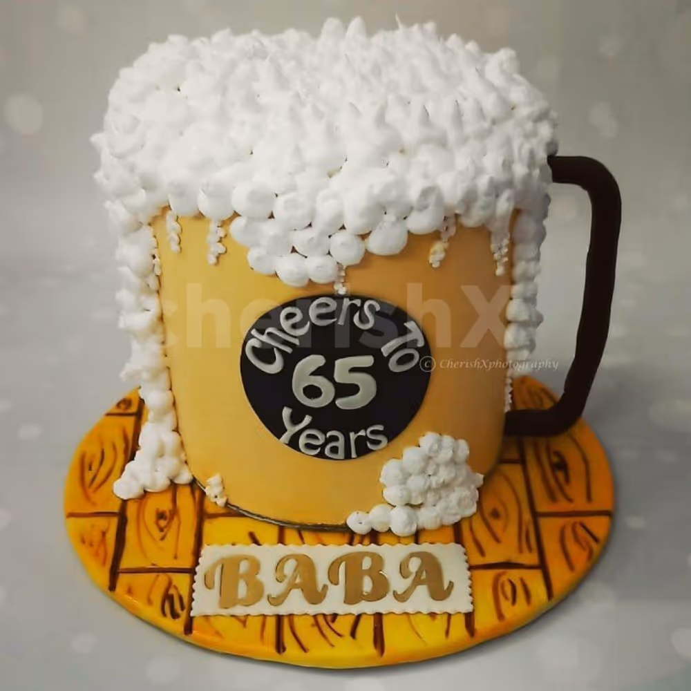 Beer Mug designer cake delivered at home