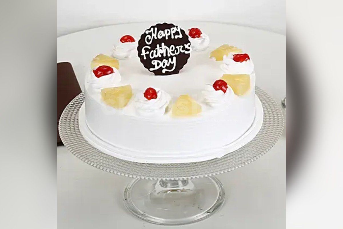 Fathers Day pineapple cake home delivery by cherishx