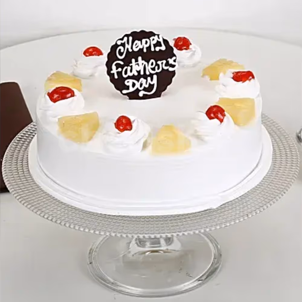 Fathers Day pineapple cake home delivery by cherishx