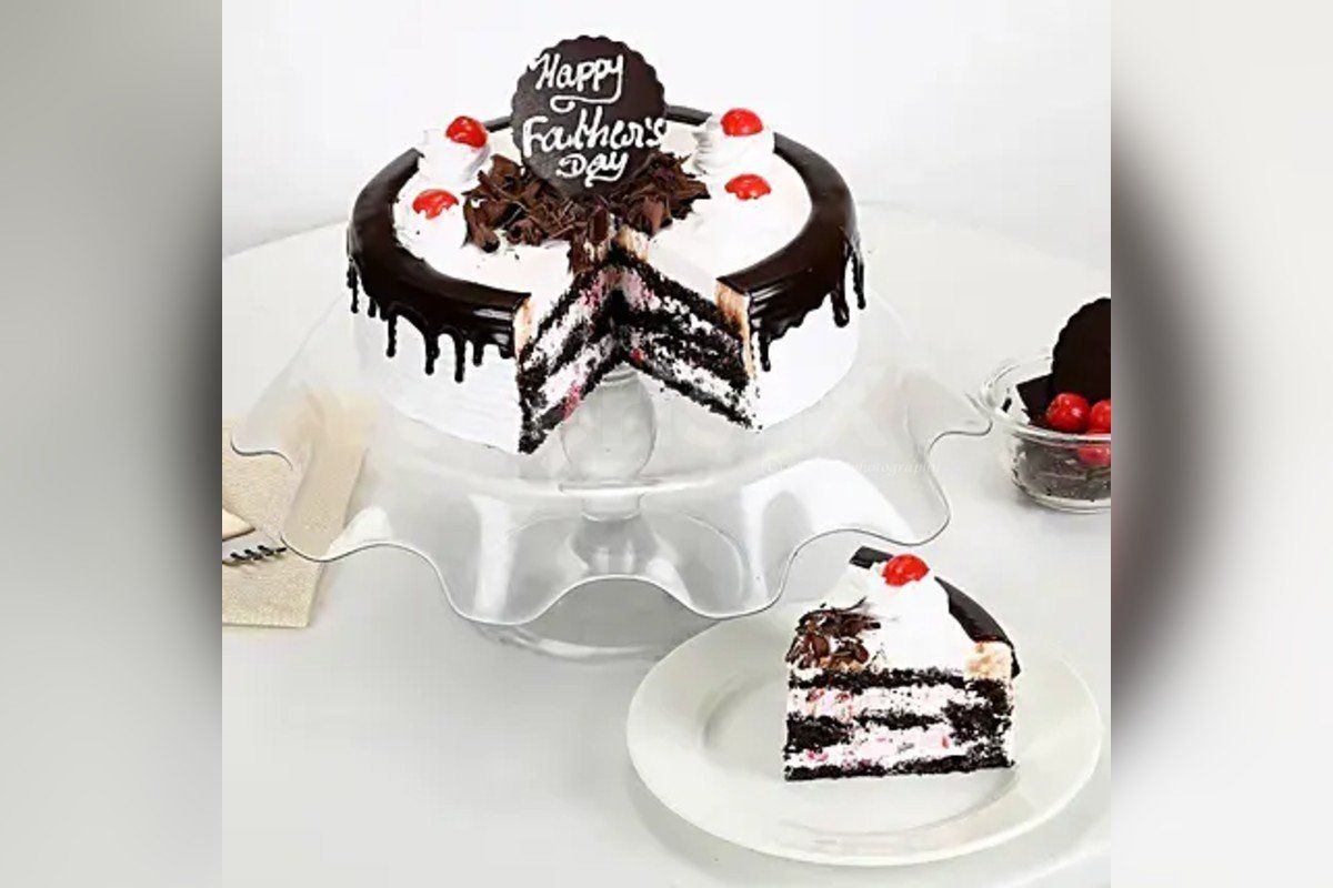 Fathers Day black forest cake home delivery