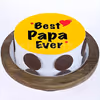Best papa ever photo cake for Fathers Day