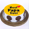Best papa ever photo cake for Fathers Day