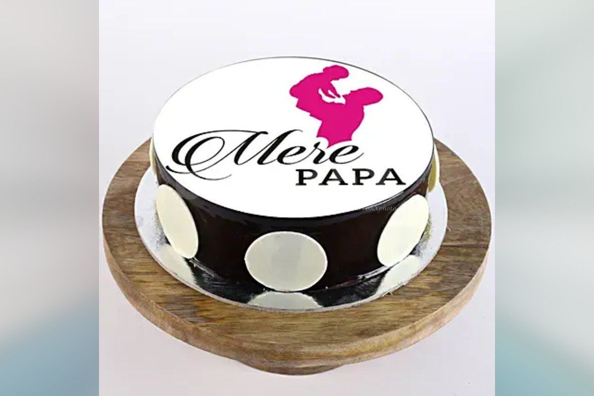 'Mere Papa' special designer photo cake for fathers day