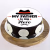 'My father is my hero' special designer photo cake 