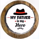 'My father is my hero' special designer photo cake delivery at home for fathers day by cherishx